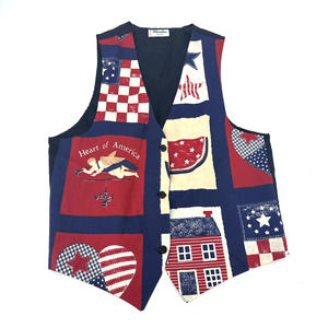 vintage 4th of July vest blondies women’s one size lightweight cotton America